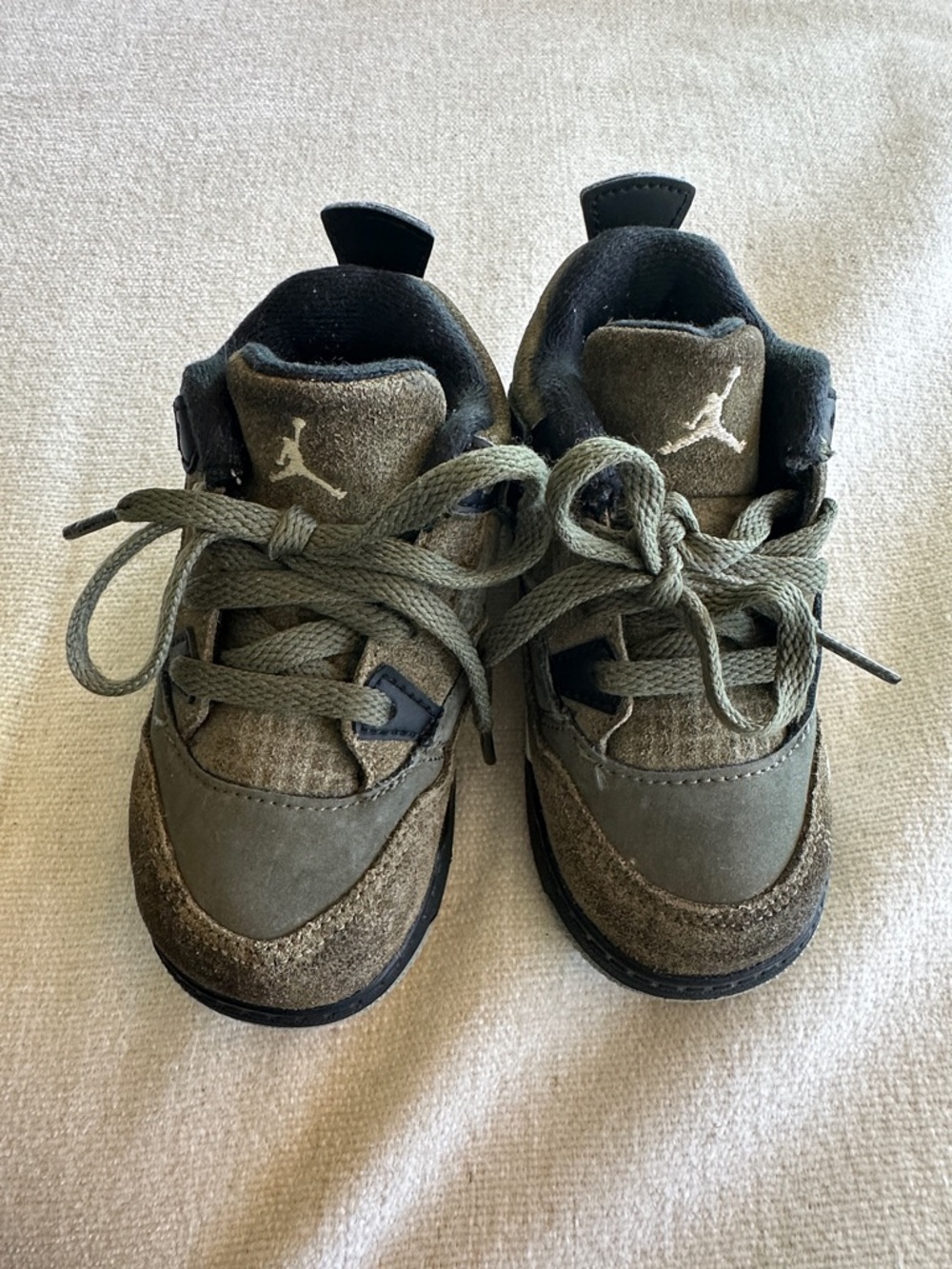 Nike Air Jordan 4 Retro SE Craft Olive Green Toddler/ Kids size 7
